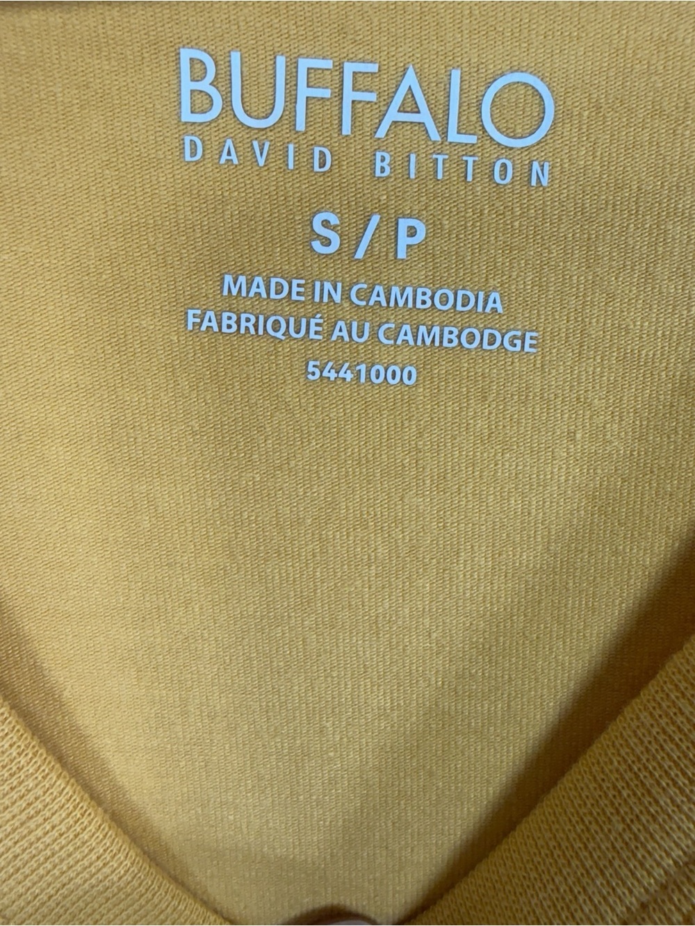 BUFFALO Yellow Sleeveless Cotton T-SHIRT' Dress size small - Picture 2 of 10